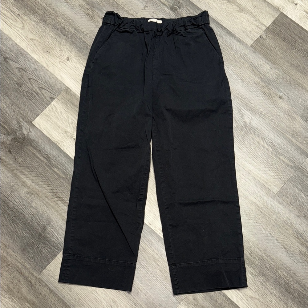 Everlane Black Wide-Leg Ankle Pants